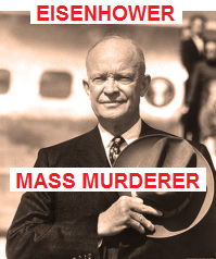 Mass murderer Eisenhower as a President of
                  criminal racist partly Zionist "USA" in 1956
                  appr.