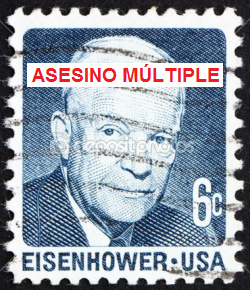 Estampilla
                        con el asesino mltiple de Eisenhower en 1970