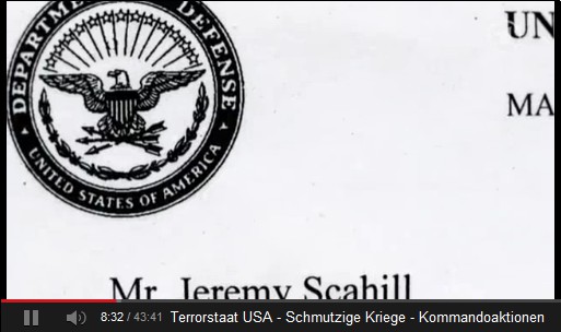 Brief von
                    Wahrheitsjournalist Jerome Starkey an Jeremy
                    Scahill