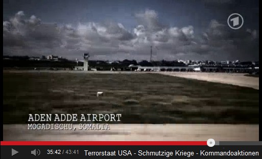 Flughafen von Mogadischu
                    in Somalia