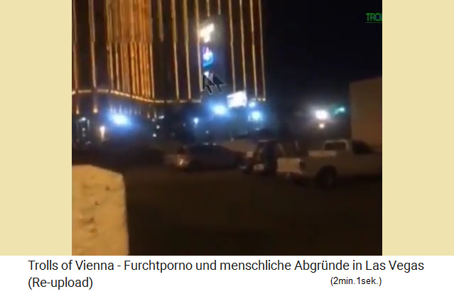 Las Vegas 2.10.2017: Da kommt Mndungsfeuer aus ca. dem 4. Stockwerk vom Hotel