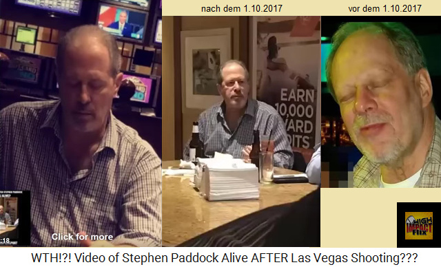 Kombiniertes Foto mit Stephen Paddock VOR dem 1.10.2017 mit ungepflegtem Bart, und NACH dem 1.10.2017 OHNE Bart