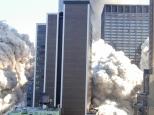 WTC blast of the South Tower, cloud 3, seen
                        from about the 10th floor.