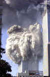 WTC blast of the South Tower: Cloud of dust 3