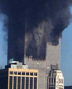 WTC
                        smoke 5: Devil's face, Bin Laden's face?