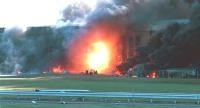 Pentagon: Explosion with an
                intact lawn and with intact enclosures...