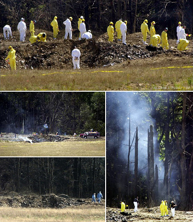 Pero
                            tambin el crter de Shanksville est sin
                            Boeing.