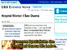 El
                            10/09/2001 Bin Laden est en Pakistn en un
                            hospital militar, noticia del 14/09/2001 de
                            CBS Evening News