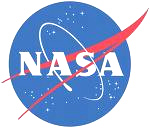 El logotipo de la NASA
                          militarista, redondo y azul