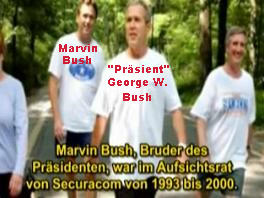 Marvin Bush con "presidente"
                            George W. Bush u.a.