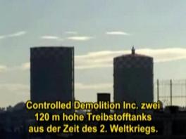 El 15/07/2001 la empresa
                            "Controlled Demolition" explota
                            dos tanques de combustibles con una altura
                            de 120 metros. Puede ser que eso fue un
                            ejercicio para la voladura de las torres del
                            WTC.