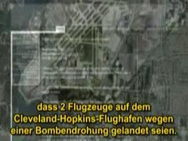 Aterrizaje de dos aviones en el
                            aeropuerto Hopkins en Cleveland