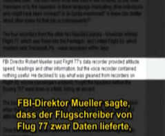 El director del FBI Mueller afirma que
                            en la caja negra del vuelo 77 "no hay
                            nada til"