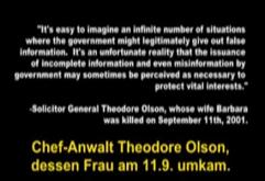 Olson justifica todas las mentiras del
                      rgimen Bush con "intereses vitales"...