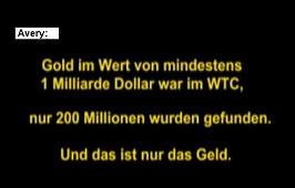 Avery: Es probado que el 11/09/2001 fue oro en
                    el WTC de un valor de ms de un mil millones de
                    dolares.
