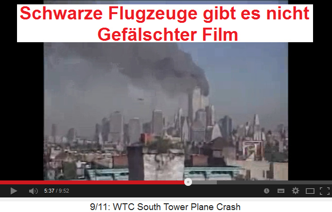 History Channel: Am Sdturm
                            erscheint pltzlich ein schwarzes Flugzeug -
                            schwarze Flugzeuge gibt es aber nicht 01