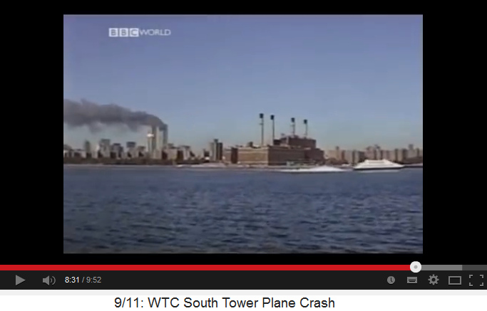 Die Explosion im
                              Sdturm des WTC, Film der BBC 01