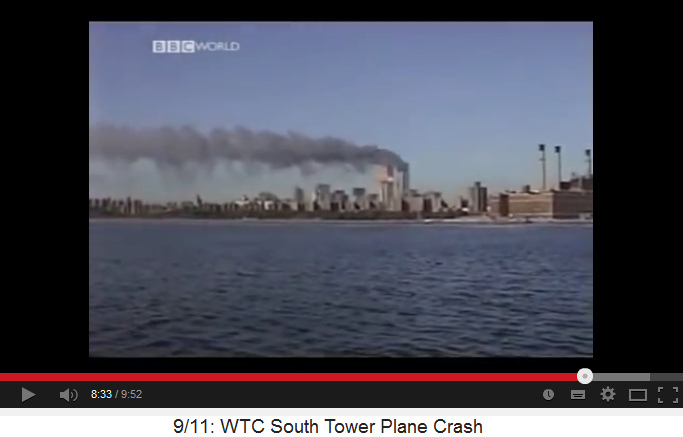 Die Explosion im
                              Sdturm des WTC, Film der BBC 02