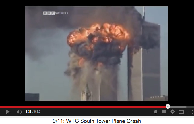 Die Explosion im Sdturm des WTC,
                            Film der BBC 03