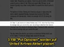 3150 put options on United Airlines on 6
                        Sep 2001.