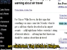 Report about the warning on Brown that he
                        was warned to be "especially" careful
                        on 11 September 2001.