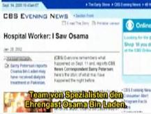 Bin Laden in
                        Pakistan in a military hospital on 10.9.2001.
                        Report from 14 September 2001 from CBS Evening
                        News.