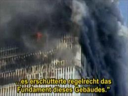 TV-Bericht ber drei grosse Explosionen am
                        Fundament des Sdturms