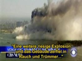 CBS reporters tells about a third big
                        explosion in the South Tower and about the blast
                        of the South Tower.