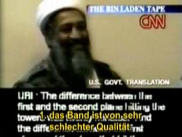 An alleged Bin Laden video without any
                        quality...