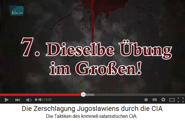 CIA-Taktik 7 01: Es
                    erfolgt dieselbe bung im grossen Stil