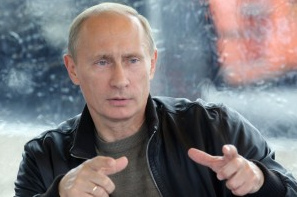 Putin, Portrait in
                    Sportjacke