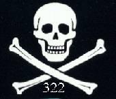 Abzeichen der Skull and Bones, Schdel und
                        Knochen