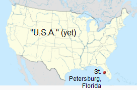 Karte / map St.
                    Petersburg, Pinellas County, Florida