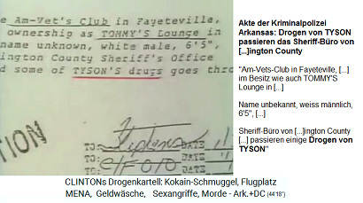 Akte der Kriminalpolizei
                                  Arkansas: Drogen von TYSON passieren
                                  das Sheriff-Bro von [...]ington