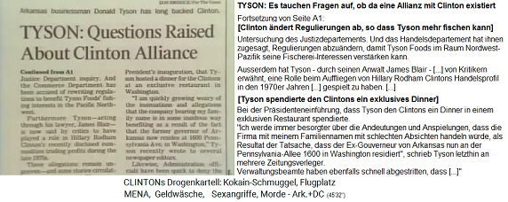 Artikel:
                                    TYSON: Es tauchen Fragen auf, ob da
                                    eine Allianz mit Clinton existiert