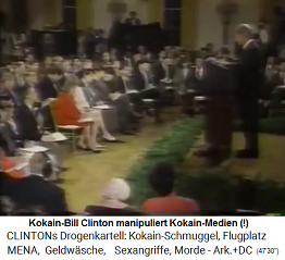 Kokain-Bill Clinton
                                      manipuliert die Kokain-Medien