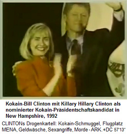 New Hampshire
                                        1992: Kokain-Gouverneur Bill
                                        Clinton mit Killary Hillary
                                        Clinton wird zum
                                        Kokain-Prsidentschaftskandidaten
                                        nominiert