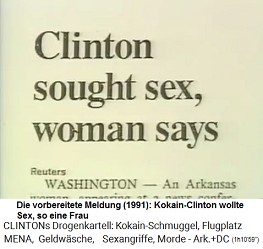 Artikel: Clinton suchte Sex,
                          berichtet Frau