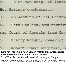 Die Liste mit Clintons
                                  Affrenfrauen mit Befrderung