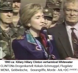 Killary Hillary Clinton
                          verharmlost Whitewater