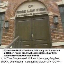 In der
                                  Anwaltskanzlei Rose Law Firm von
                                  Killary Hillary Clinton werden
                                  Whitewater-Dokumente geschreddert und
                                  zerstrt