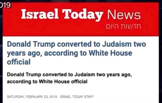 2.1.2025: Trump ist 2017 ein korrupter Jude
geworden - so die Meldung von Israel Today vom
23.2.2019 2.1.2025: Trump ist 2017 ein
korrupter Jude geworden - so die Meldung von Israel
Today vom 23.2.2019