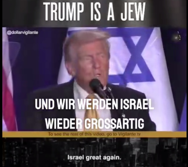 Trump: "We will make Israel great
again" Trump: "We will make Israel
great again"