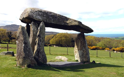 Dolmen in North Pembrokeshire in West Wales