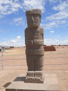 Kalasasaya-Tempel in Tiahuanaco, ein
                          Kelten-Ausserirdischer