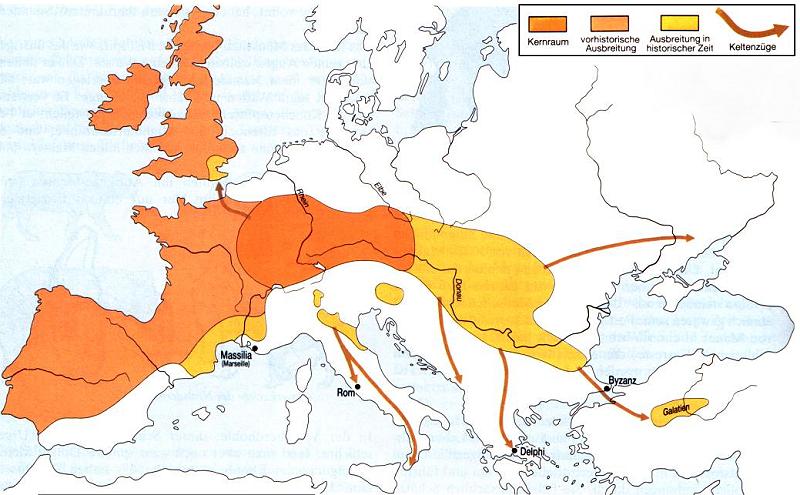 Karte des Keltengebiets 02