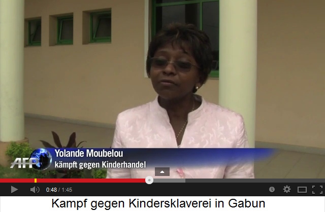 Aktivistin gegen
                              Kindersklaverei Yolande Moubelou in Gabun