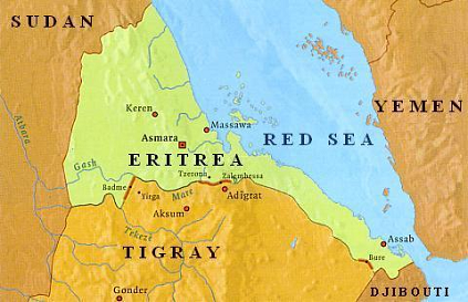 Karte
                      Tigray mit Aksum, thiopien