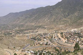 Eritrea: Die Strasse von Massawa nach
                              Asmara durchs Gebirge heute