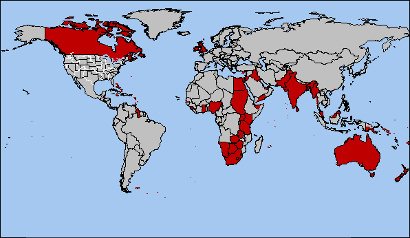 Britisches Weltreich / British empire 1922